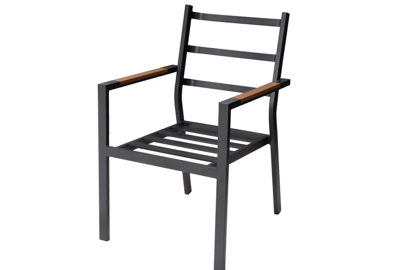 Best Sessel, hellgrau, Alu/Polyester, pulverbeschichtet, hohe Belastbarkeit Aluminium-Gartenmöbel|Gartenstühle & Gartensessel