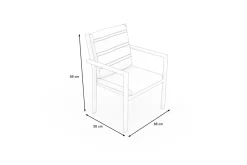 Best Sessel, hellgrau, Alu/Polyester, pulverbeschichtet, hohe Belastbarkeit Aluminium-Gartenmöbel|Gartenstühle & Gartensessel