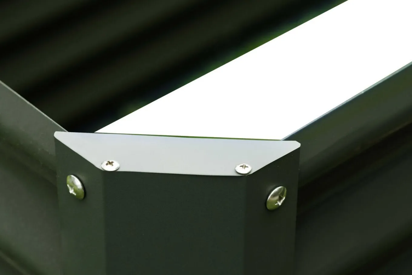 Outlet Set Hochbeet mit Erweiterungsmodul, anthrazit, Aluminium-Zink-Stahl, 120+80cm Hochbeet