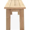 Clearance Sitzbank, natur, recyceltes SLVK-Teakholz, 170 x 40 x 45 cm Gartenbänke & Gartensofas