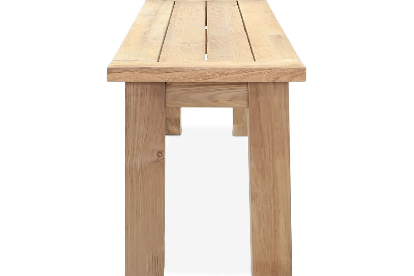 Clearance Sitzbank, natur, recyceltes SLVK-Teakholz, 170 x 40 x 45 cm Gartenbänke & Gartensofas