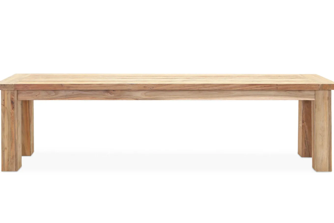 Clearance Sitzbank, natur, recyceltes SLVK-Teakholz, 170 x 40 x 45 cm Gartenbänke & Gartensofas