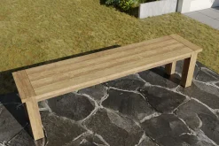 Clearance Sitzbank, natur, recyceltes SLVK-Teakholz, 170 x 40 x 45 cm Gartenbänke & Gartensofas