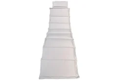Discount Sonnenliege, Akazie/Polyester, 186 x 55 x 21 cm, inkl. Auflage, FSC®-zertifiziertes Produkt Gartenliegen