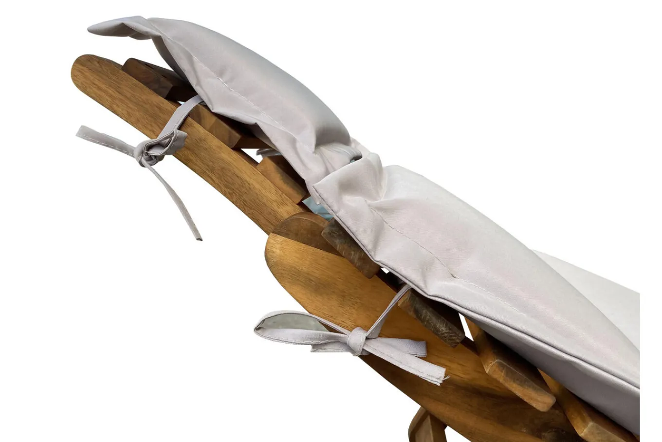 Discount Sonnenliege, Akazie/Polyester, 186 x 55 x 21 cm, inkl. Auflage, FSC®-zertifiziertes Produkt Gartenliegen
