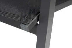 Online Stapelsessel, anthrazit matt, Alu/Textilene, pulverbeschichtet, robust, witterungsbeständig Aluminium-Gartenmöbel|Gartenstühle & Gartensessel