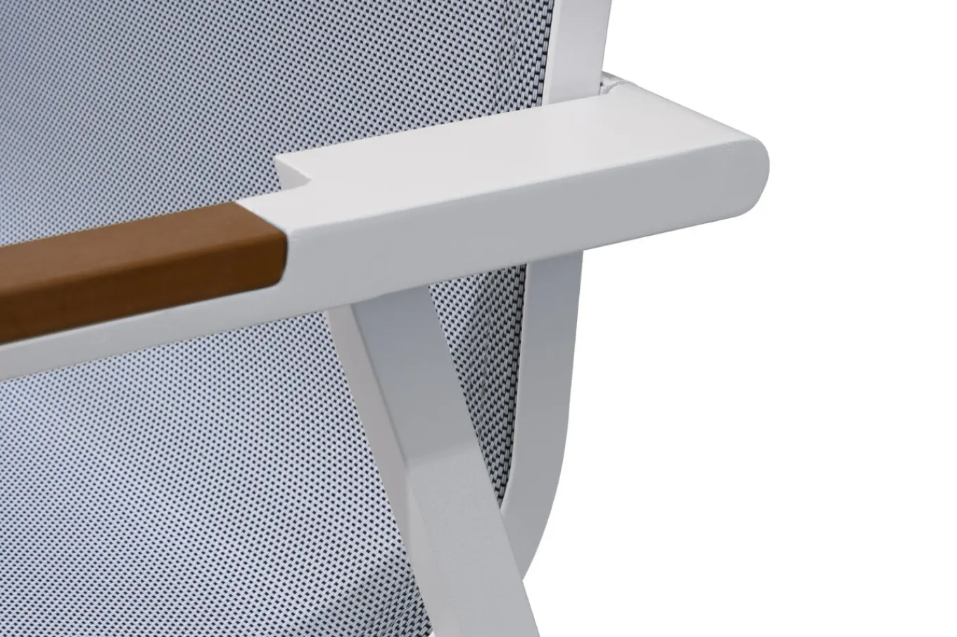 Outlet Stapelsessel, creme/weiß pulverbeschichtet, Alu/Textilene, langlebiges Material, stapelbar Aluminium-Gartenmöbel|Gartenstühle & Gartensessel