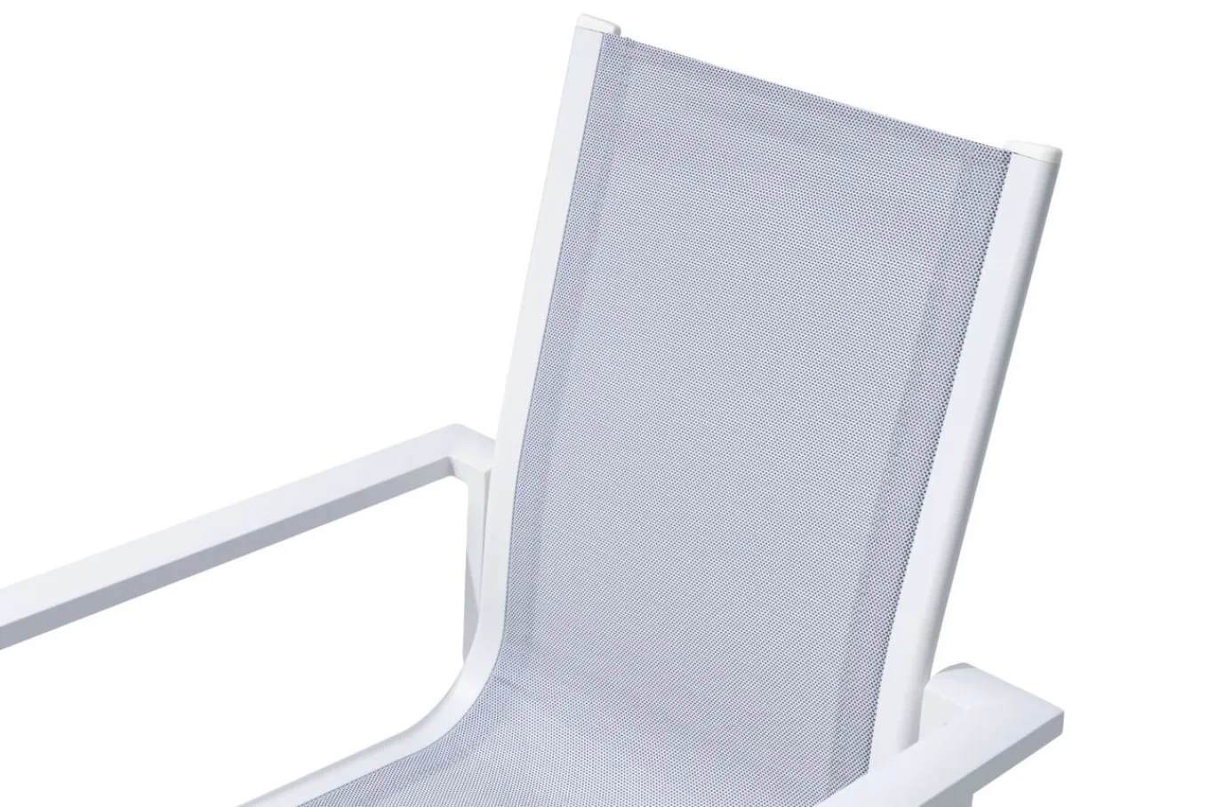 Outlet Stapelsessel, creme/weiß, Alu/Textilene, stapelbar, pulverbeschichtet, robuste Konstruktion Aluminium-Gartenmöbel|Gartenstühle & Gartensessel