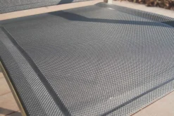 Hot Stapelsessel, schwarz, Teak / Edelstahl / Textilene, 63x57x93 cm Gartenstühle & Gartensessel