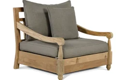 Discount Stuhl, natur, recyceltes Teak, 90X90x82cm, inkl. Kissen, mit Armlehnen, FSC®-zertifiziertes Produkt Gartenstühle & Gartensessel|Teak-Gartenmöbel