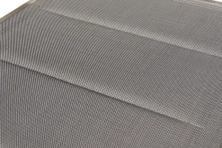 Hot Stuhl, silber, Edelstahl/Textilene, padded, Armlehnen aus Teakholz, 62x56,5x86cm Gartenstühle & Gartensessel