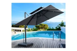 Hot Sydney Ampelschirm, anthrazit, Aluminium/Polyester, 400 x 300 cm Sonnenschirme