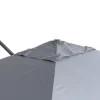 New Sydney Ampelschirm, grau, Aluminium, 400 x 300 cm, UV-beständig, wasserabweisend, mit Air-Vent System, langlebiges Material Sonnenschirme