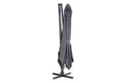 New Sydney Ampelschirm, grau, Aluminium, 400 x 300 cm, UV-beständig, wasserabweisend, mit Air-Vent System, langlebiges Material Sonnenschirme