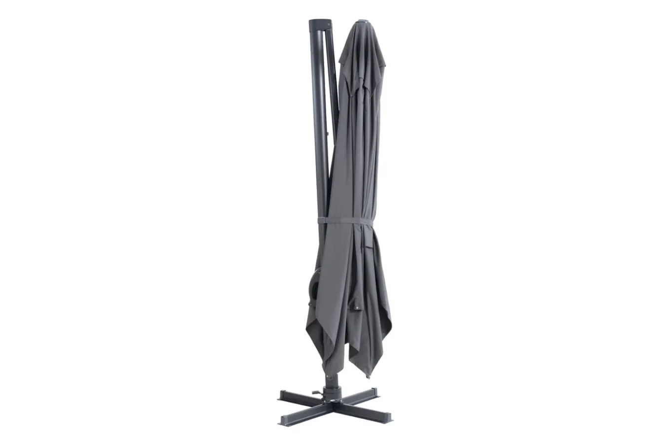 New Sydney Ampelschirm, grau, Aluminium, 400 x 300 cm, UV-beständig, wasserabweisend, mit Air-Vent System, langlebiges Material Sonnenschirme