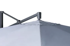 Sydney Ampelschirm, anthrazit matt/grau, Alu/Polyester,350 x 350 cm, mit Air-Vent System, inkl. Schirmständer Sonnenschirme