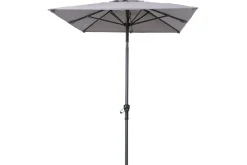 Sale Sydney Mittelstockschirm, anthrazit, pulverbesch. Aluminium/Polyester PA-beschichtet, 270 x 150 cm Sonnenschirme