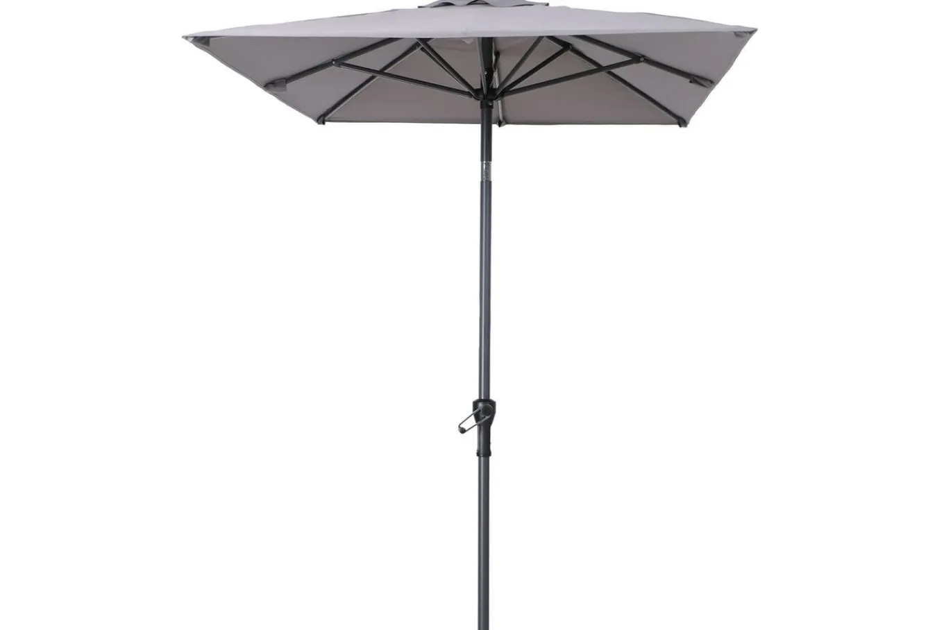 Sale Sydney Mittelstockschirm, anthrazit, pulverbesch. Aluminium/Polyester PA-beschichtet, 270 x 150 cm Sonnenschirme