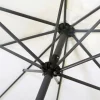 Discount Sydney Mittelstockschirm, anthrazit/creme, pulverbesch. Aluminium/Polyester PA-beschichtet, 270 x 150 cm Sonnenschirme