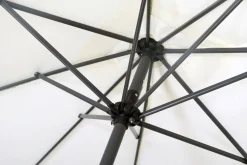 Discount Sydney Mittelstockschirm, anthrazit/creme, pulverbesch. Aluminium/Polyester PA-beschichtet, 270 x 150 cm Sonnenschirme