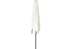 Discount Sydney Mittelstockschirm, anthrazit/creme, pulverbesch. Aluminium/Polyester PA-beschichtet, 270 x 150 cm Sonnenschirme