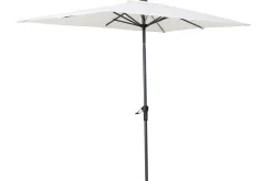 Discount Sydney Mittelstockschirm, anthrazit/creme, pulverbesch. Aluminium/Polyester PA-beschichtet, 270 x 150 cm Sonnenschirme