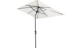 Discount Sydney Mittelstockschirm, anthrazit/creme, pulverbesch. Aluminium/Polyester PA-beschichtet, 270 x 150 cm Sonnenschirme
