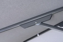 Clearance Sydney Sonnenschirm, grau, Aluminium, 400 x 400 cm, mit Air-Vent System, UV-Schutz, pulverbeschichtet, inkl. befüllbarem Schirmständer Sonnenschirme