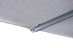 New Sydney Sonnenschirm , grau, Alu/Polyester, 400 x 400 cm, mit Air-Vent System, pulverbeschichtet, inkl. befüllbarem Schirmständer Sonnenschirme