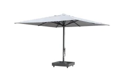 New Sydney Sonnenschirm , grau, Alu/Polyester, 400 x 400 cm, mit Air-Vent System, pulverbeschichtet, inkl. befüllbarem Schirmständer Sonnenschirme