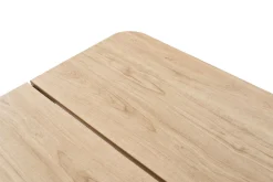 Sale Tallinn Garten-Essgruppe mit 6 Stapelsesseln, anthrazit matt/natur, Alu/Holzimitat, Esstisch 150 x 90 cm Garten-Essgruppen