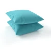 Clearance Tampere Dekokissen, türkis, 100% Polyacryl, 45 x 45 cm, Premium 2er-Set Rückenkissen & Zierkissen