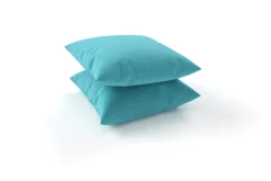 Clearance Tampere Dekokissen, türkis, 100% Polyacryl, 45 x 45 cm, Premium 2er-Set Rückenkissen & Zierkissen