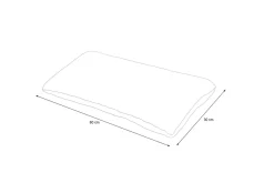 Sale Tampere Dekokissen, grau, 100% Polyacryl, 30 x 60 cm, Premium 2er-Set Rückenkissen & Zierkissen