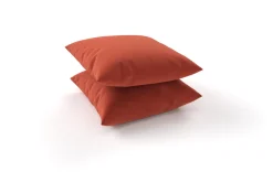 Discount Tampere Dekokissen, orange, 100% Polyacryl, 45 x 45 cm, Premium 2er-Set Rückenkissen & Zierkissen