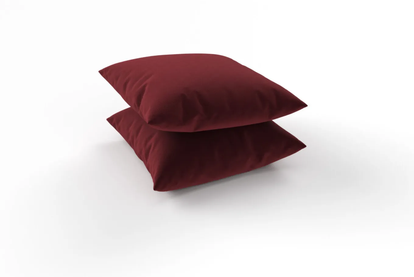 Best Tampere Dekokissen, rot, 100% Polyacryl, 45 x 45 cm, Premium 2er-Set Rückenkissen & Zierkissen