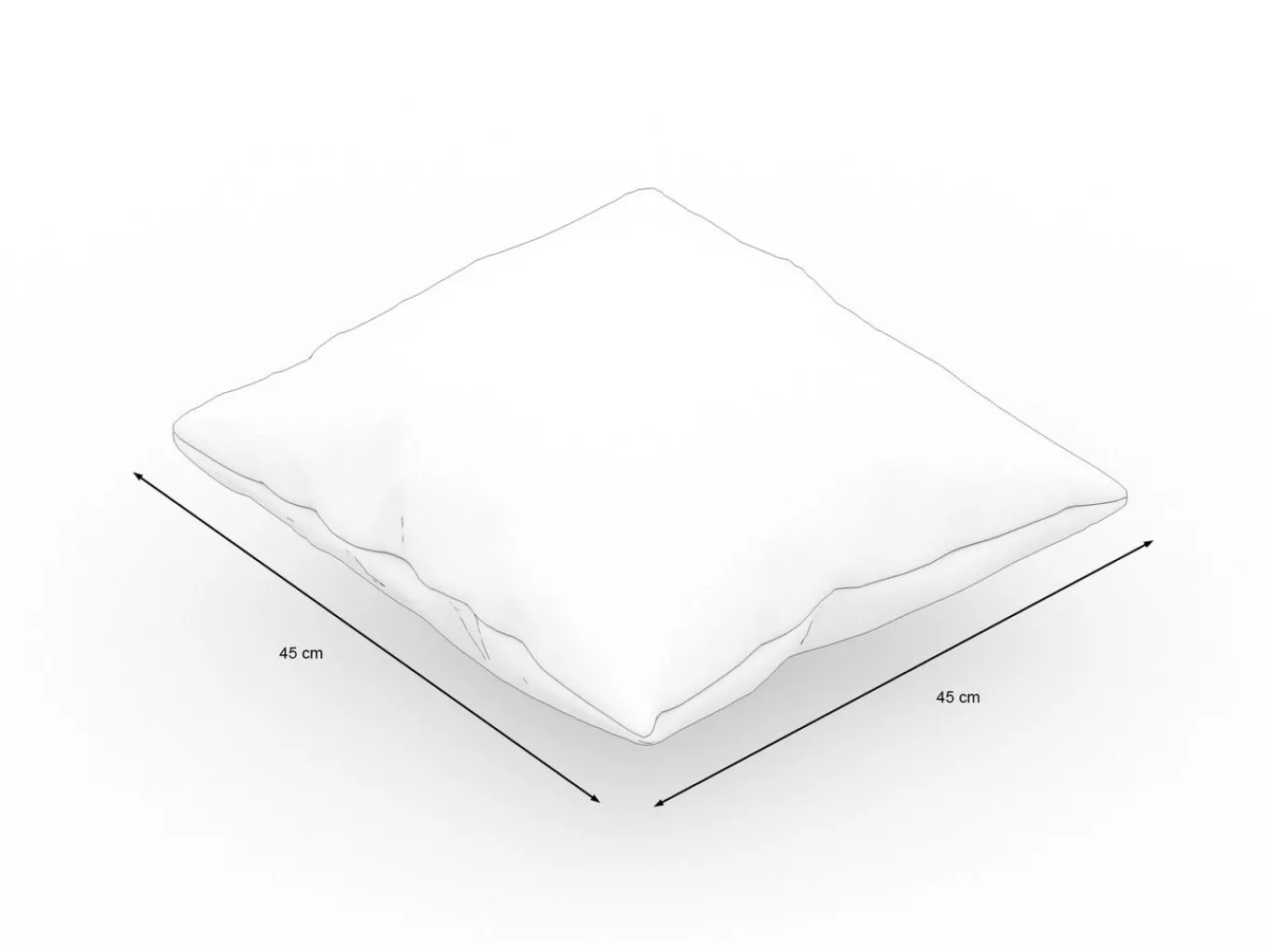 Best Tampere Dekokissen, rot, 100% Polyacryl, 45 x 45 cm, Premium 2er-Set Rückenkissen & Zierkissen
