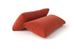 Discount Tampere Dekokissen, orange, 100% Polyacryl, 30 x 60 cm, Premium 2er-Set Rückenkissen & Zierkissen