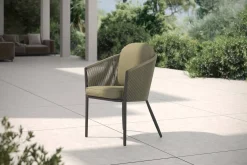 Sale Tavio Dining Sessel, grün/anthrazit, Alu/Rope-Geflecht, 58 x 61 x 80 cm, inkl. Kissen Gartenstühle & Gartensessel|Rope-Gartenmöbel