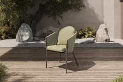 Sale Tavio Dining Sessel, grün/anthrazit, Alu/Rope-Geflecht, 58 x 61 x 80 cm, inkl. Kissen Gartenstühle & Gartensessel|Rope-Gartenmöbel