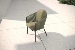 Sale Tavio Dining Sessel, grün/anthrazit, Alu/Rope-Geflecht, 58 x 61 x 80 cm, inkl. Kissen Gartenstühle & Gartensessel|Rope-Gartenmöbel