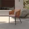 Online Tavio Dining Sessel, orange-anthrazit, Alu/Rope-Geflecht, 58 x 61 x 80 cm, inkl. Kissen Gartenstühle & Gartensessel|Rope-Gartenmöbel