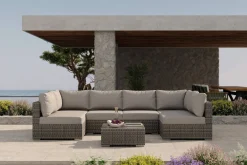 Sale Tiago Gartenlounge für 6 Personen, langlebiges Material, robust, witterungsbeständig Polyrattan-Gartenmöbel|Gartenlounge