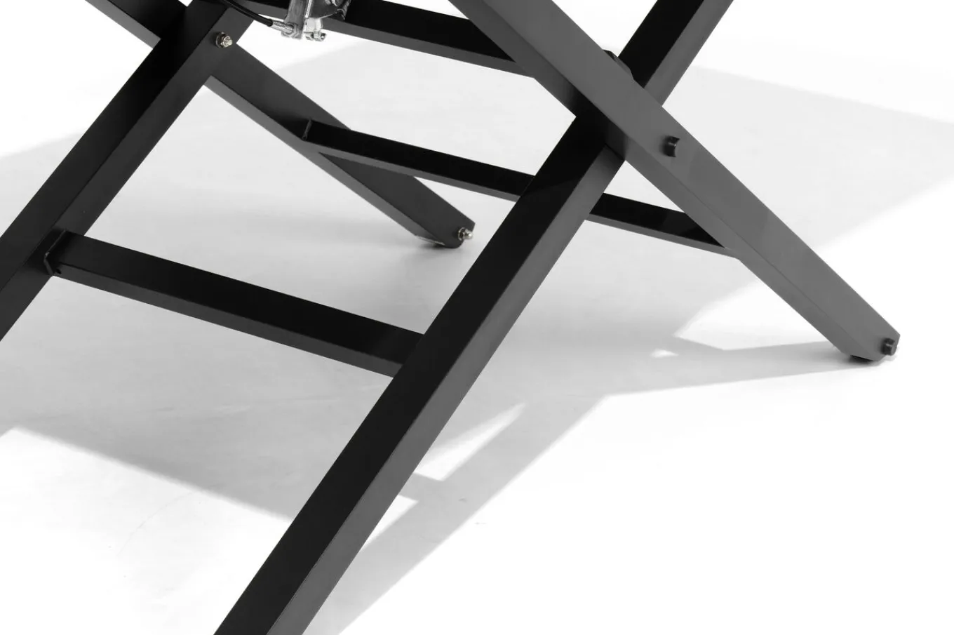 Sale Tisch, anthrazit matt, Aluminium, 110 x 60 cm, höhenverstellbar, Tischplatte aus Kristall-Kunststein Gartentische|Aluminium-Gartenmöbel