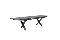 Online Toronto Ausziehtisch, anthrazit matt, Alu/Spraystone, 180/280x100cm, Schubladenauszug Gartentische