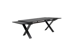 Online Toronto Ausziehtisch, anthrazit, Alu/Spraystone, 180/280x100cm, Schubladenauszug Gartentische