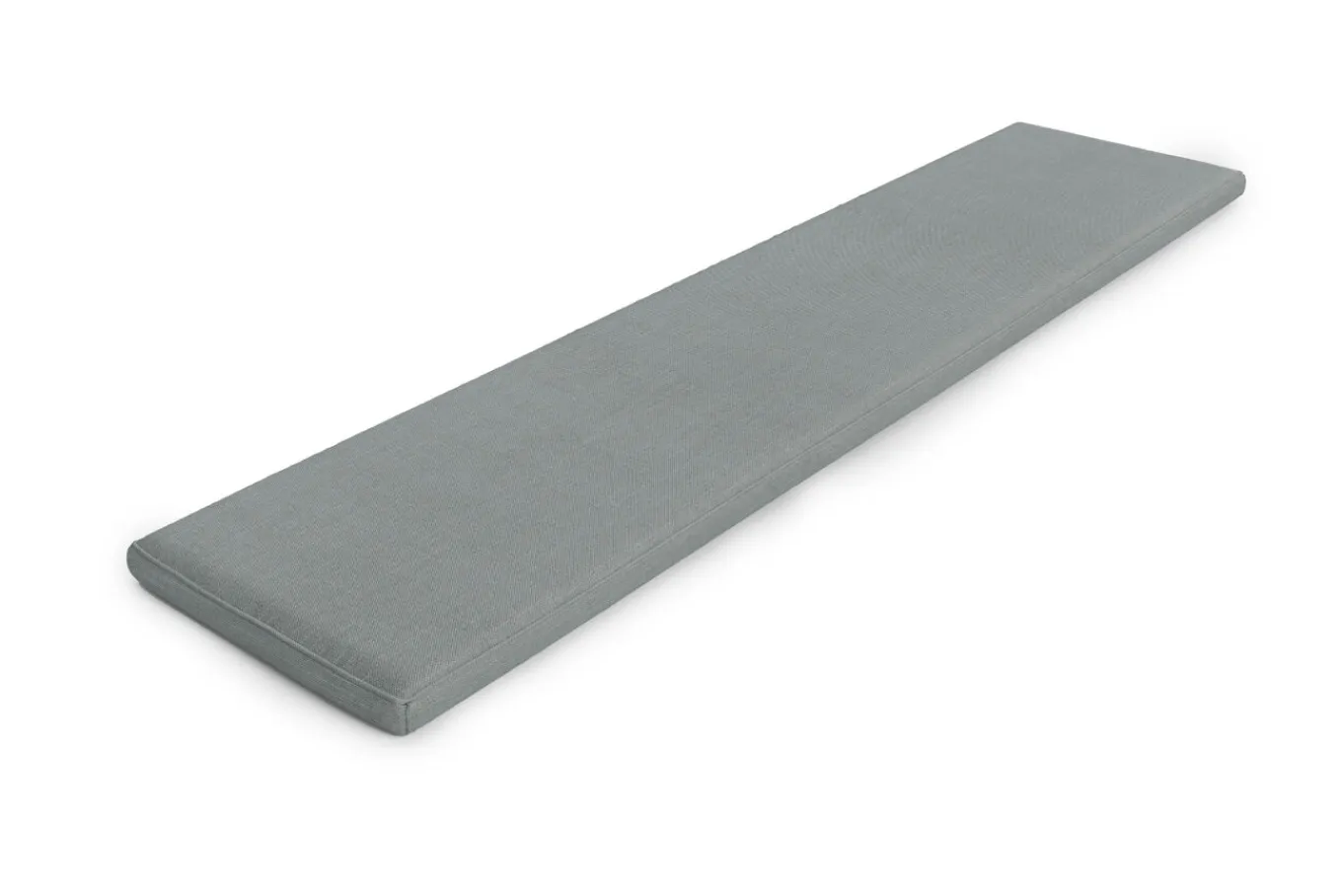 Outlet Tulare Bankauflage, grau meliert, Polyester, 170 x 40 cm, Kissenstärke ca. 5 cm Bankauflagen