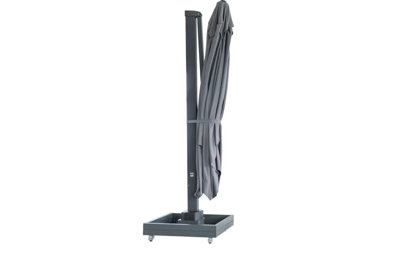 Outlet Ultimate L Ampelschirm, 400 x 400 cm, 360° drehbar, UV-Schutz 80+, Alu/Spuncrylic®, inkl. Schirmständer Sonnenschirme
