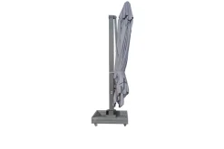 Hot Ultimate XL Ampelschirm, 450 x 450 cm, UV-Schutz 80+, 360° drehbar, inkl. Schirmständer, Spuncrylic® Sonnenschirme