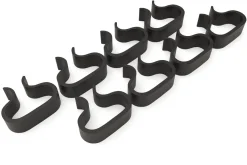 Sale Verbindungselemente für die Modulelemente in dessert beige-meliert, Schwarz, Kunststoff, robust, langlebiges Material, 8 Stück Gartenmöbel-Zubehör & Ersatzteile